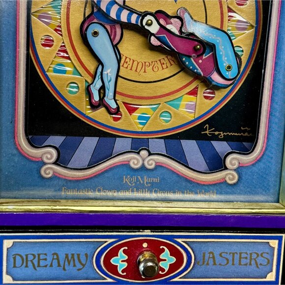 Vintage KOJI MURAI Music Box DREAMY JASTERS Acrobats Wind Up Over The Rainbow - Picture 4 of 10